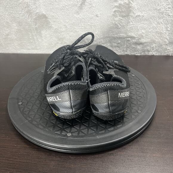 Merrell Womens Size 8 Vapor Glove 5 Trail Black Lace Up Running Shoes Sneaker - Picture 4 of 10